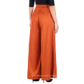 New Arrivals Ladies Orange Color Casual Wear Wide Leg Loose Women Pants